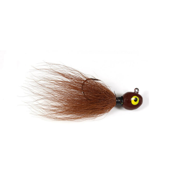 Challenger Lures Challenger Bucktail Jig 1/4oz Brown