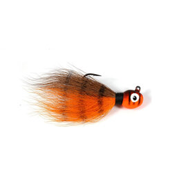 Challenger Plastic Products Challenger Bucktail Jig 1/4oz Orange Tiger