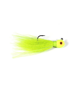 Challenger Lures Challenger Bucktail Jig 3/8oz Glow Chartreuse