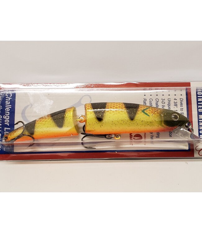 Challenger Lures MG010-T15 CHALLENGER JOINTED MINNOW 4-3/8" 1/2 OZ GRASS PERCH