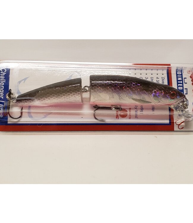 Challenger Lures MG010-720 CHALLENGER JOINTED MINNOW 4-3/8" 1/2 OZ PINK/PURPLE