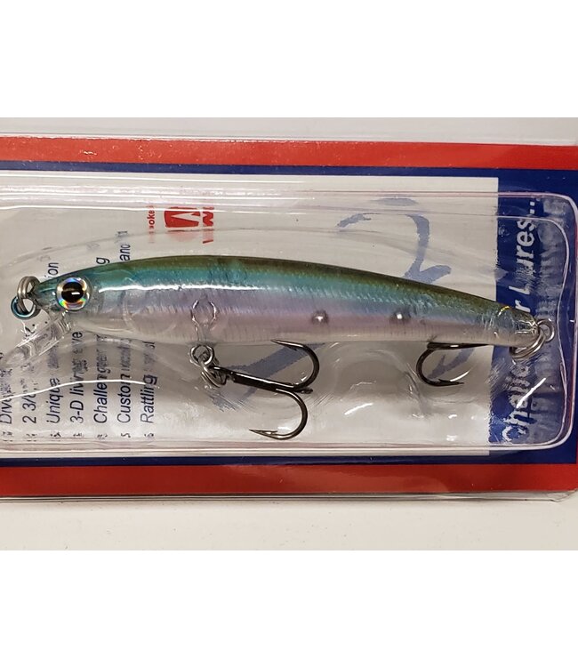 Challenger Lures JL034-500G CHALLENGER MICRO FLOATING MINNOW 2-3/8” 3/32 OZ CLEAR MINNOW