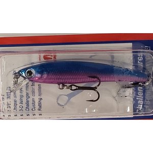 Challenger Plastic Products JL034-T20 CHALLENGER MICRO FLOATING MINNOW 2-3/8” 3/32 OZ HOT PANTS
