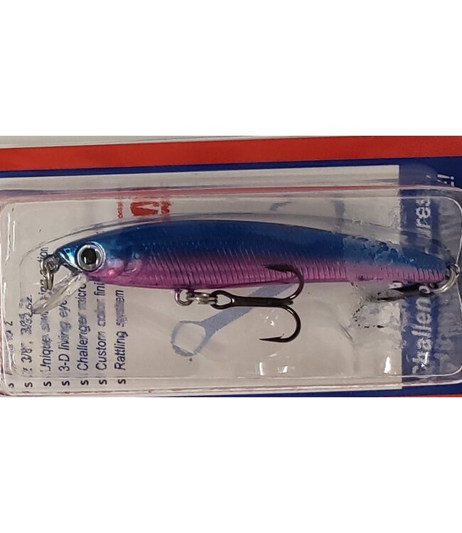 Challenger Lures JL034-T20 CHALLENGER MICRO FLOATING MINNOW 2-3/8” 3/32 OZ HOT PANTS