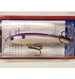 Challenger Plastic Products JL034-T25F CHALLENGER MICRO FLOATING MINNOW 2-3/8” 3/32 OZ PUR CHT STRIPE WHT BELLY