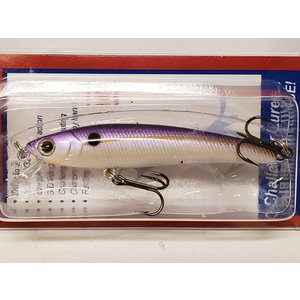 Challenger Plastic Products JL034-T25F CHALLENGER MICRO FLOATING MINNOW 2-3/8” 3/32 OZ PUR CHT STRIPE WHT BELLY
