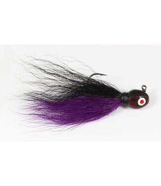 Challenger Lures (CJ12-02) Challenger Bucktail Jig 1/2oz Black Purple