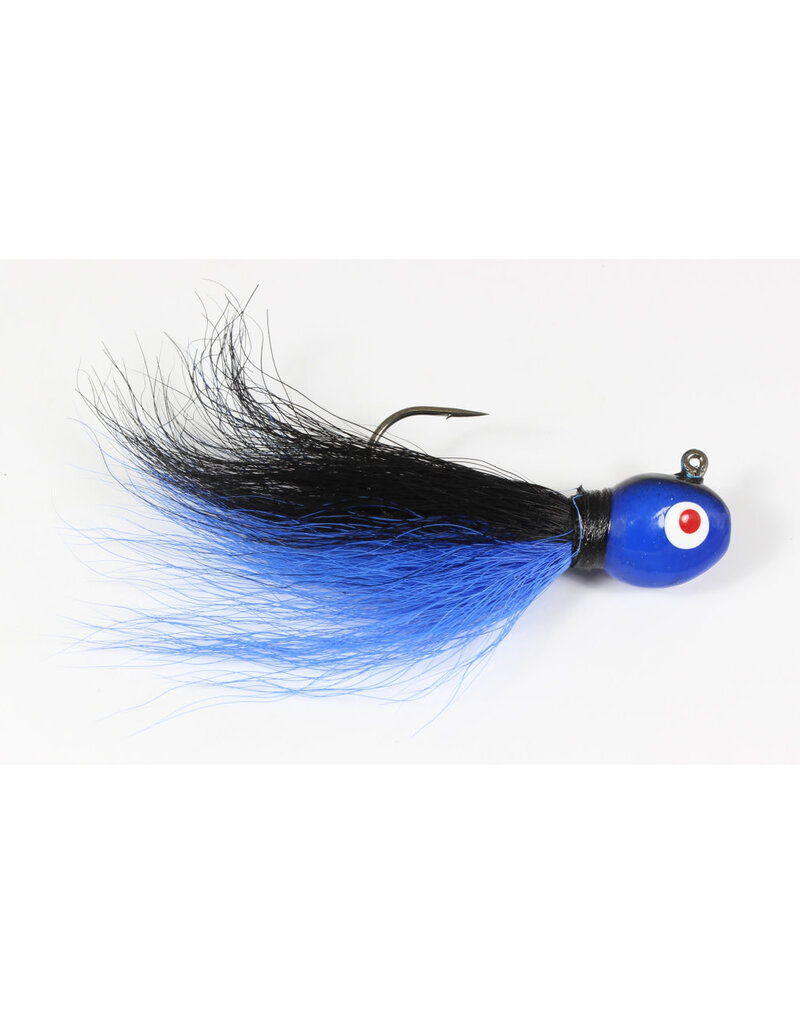 Challenger Plastic Products Challenger Bucktail Jig 3/8oz Black Blue