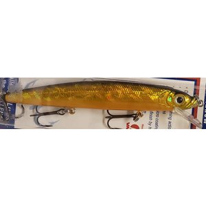 Challenger Plastic Products EG033-046 CHALLENGER MINNOW 4-1/2” 3/8 OZ GOLD/OR BELLY/BLACK BACK