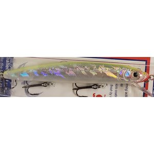 Challenger Plastic Products EG033-396  CHALLENGER MINNOW 4-1/2” 3/8 OZ SILVER CHART BACK