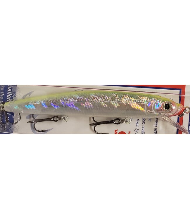 Challenger Lures EG033-396  CHALLENGER MINNOW 4-1/2” 3/8 OZ SILVER CHART BACK