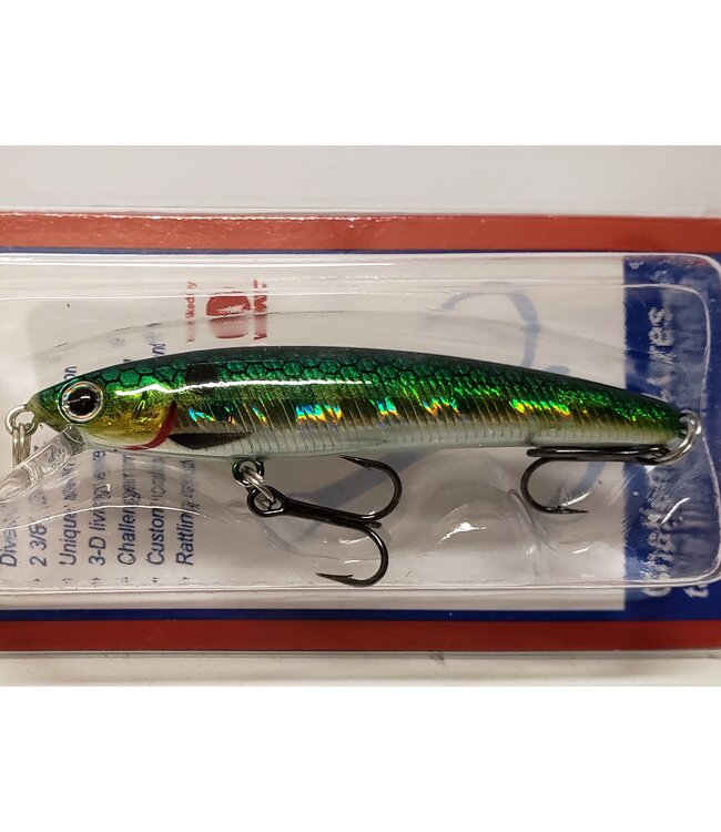Challenger Lures EG033-DCNB  CHALLENGER MINNOW 4-1/2” 3/8 OZ GREEN PHANTOM