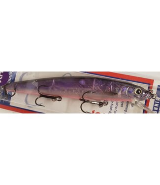 Challenger Lures JL062-904G-1  CHALLENGER DEEP MINNOW 4-1/2" 3/8 OZ. UV PUR CRYSTAL PK BELLY