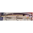 Challenger Plastic Products JL120-T25F-2  CHALLENGER JR. MINNOW 3 1/2" 5/16 OZ UV PUR CHT STRIPE OR BELLY