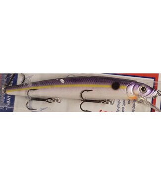 Challenger Lures CHALLENGER JR. MINNOW 3 1/2" 5/16 OZ UV PUR CHT STRIPE OR BELLY (JL120-T25F-2)