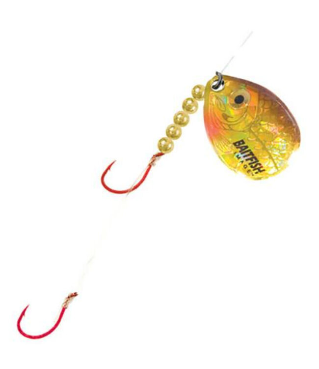 NORTHLAND FISHING TACKLE BAITFISH-IMAGE SPINNER HARNESS 4 1/CD GOLD SHINER