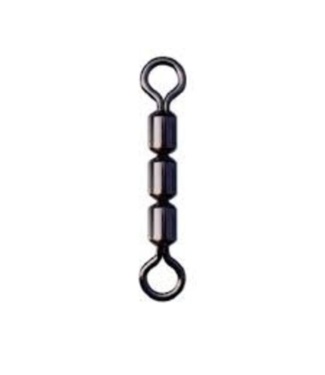 P-LINE 3 ROLLER SWIVEL HIGH SPEED Sz14 BLK 9lb 8/PK