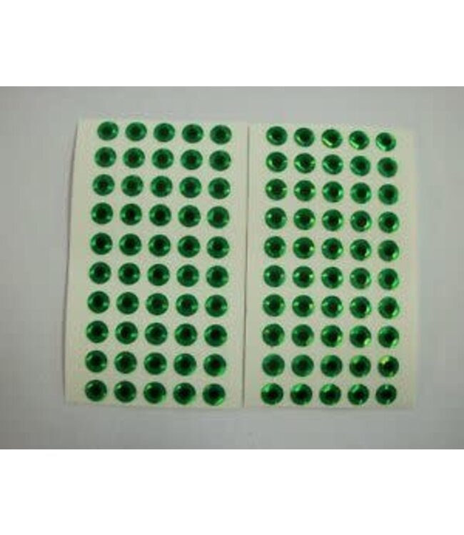 WTP INC. WTP LURE EYES GREEN PRISM 5/16 FLAT EYES 75CT