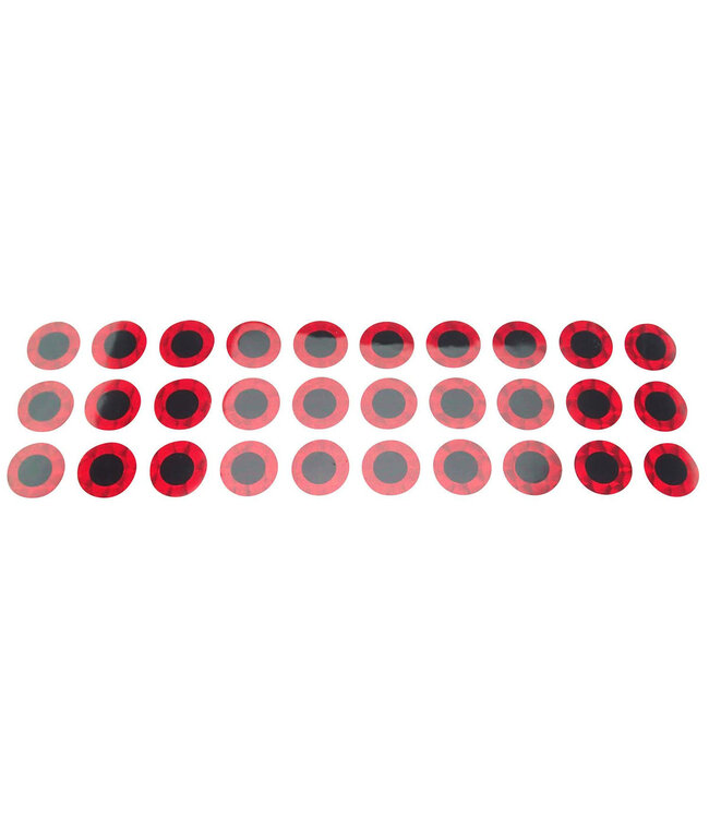 WTP INC. WTP LURE EYES 1/2' RED PRISM