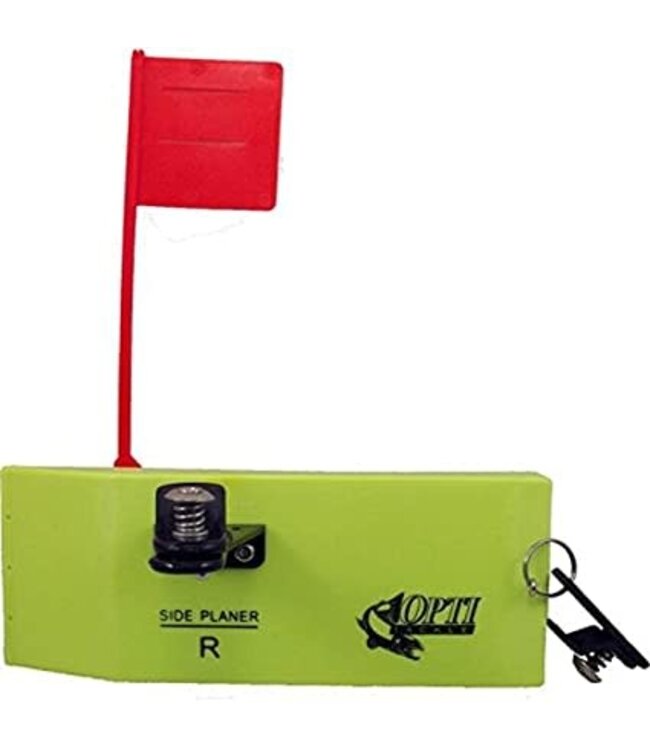 KMDA, INC. OPTI TACKLE ULTIMATE PLANER BOARD W/SNAP SWIVEL - LARGE - RIGHT