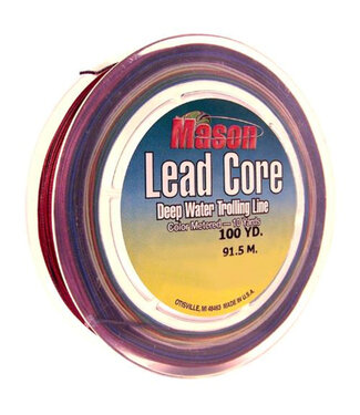 MASON TACKLE CO. MASON 18# LEAD CORE 1/100 YD SP CLAM