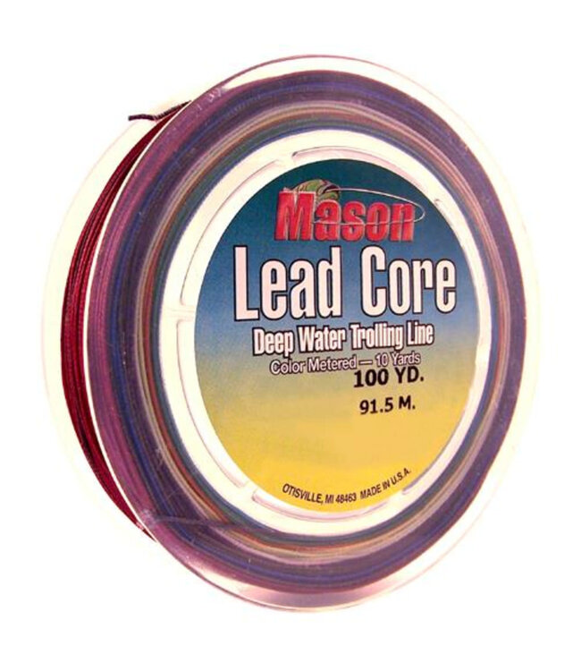 MASON TACKLE CO. MASON 18# LEAD CORE 1/100 YD SP CLAM