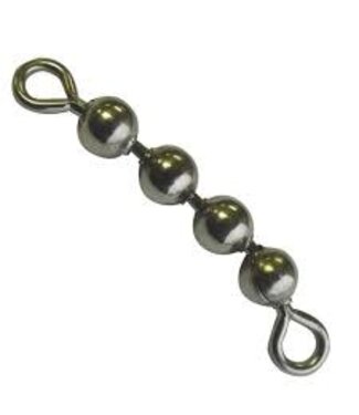 BRADS BEAD CHAIN SWVLS 1/8"" 6 BEAD " SILVER