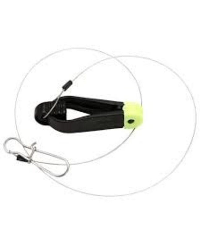 SCOTTY SCOTTY 1170 POWER GRIP PLUS LINE RELEASE CLIP WITH 18" LEADER & CANNONBALL SNAP