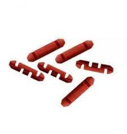 SCOTTY AUTO-STOP BEADS FOR BRAIDED DOWNRIGGER LINE RED,  6/PK