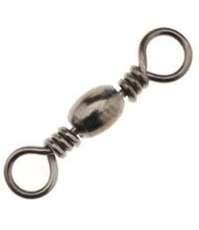 01112-003 EAGLE CLAW SZ-3 BLACK BARREL SWIVEL 12/pk