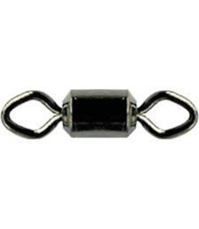 Mustad Black Rolling Swivel w Diamond Eye 14