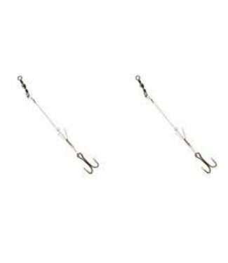 DUTY TROUT RIG MINNOW TROUT RIG DELUXE 2/PK+1 NEEDLE SOLD BY THE CARD (12 RETAIL UNITS ON THE CARD)