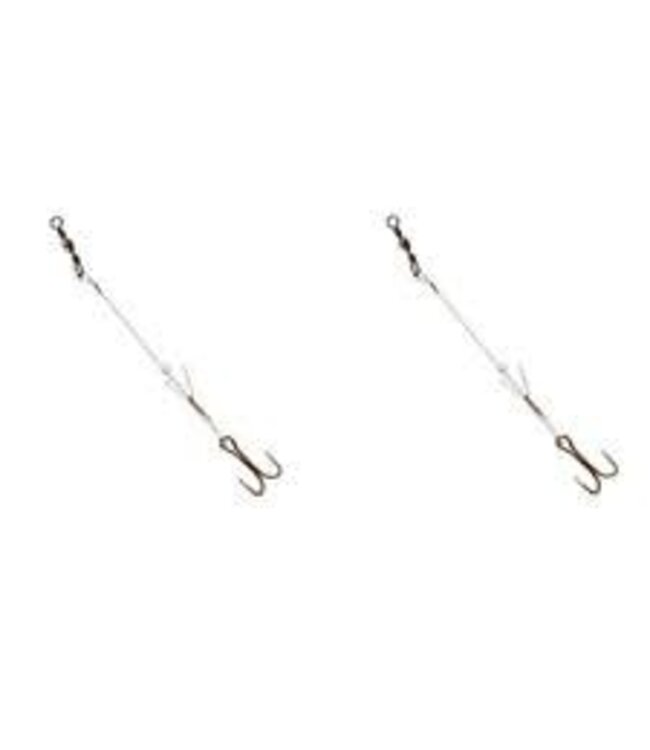 DUTY TROUT RIG MINNOW TROUT RIG DELUXE 2/PK+1 NEEDLE SOLD BY THE CARD (12 RETAIL UNITS ON THE CARD)