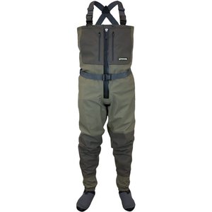 Compass 360 COMPASS 360 Deadfall Z Zippered Breathable Stockingfoot Chest wader sz XXL Coffee stone color