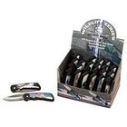 River's Edge Products RIVERSEDGE 24PC ASST WILDLIFE  KNIFE DISPLAY 4" CLOSED