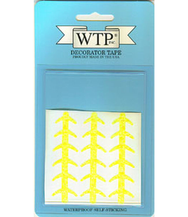 WTP INC. 3" LADDERBACK 6PK HOT YELLOW #37