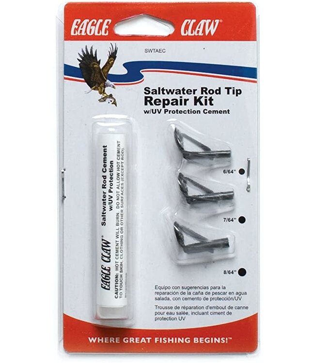 EAGLE CLAW ROD TIP REPLACEMENT KIT W/GLUE