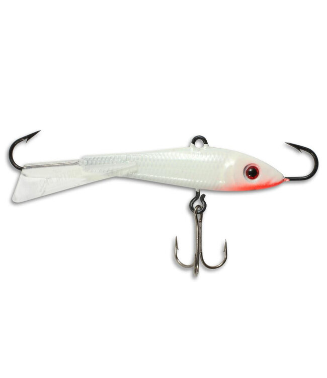 NORTHLAND FISHING TACKLE Puppet Minnow Darter Jig  1/4 oz Glow White
