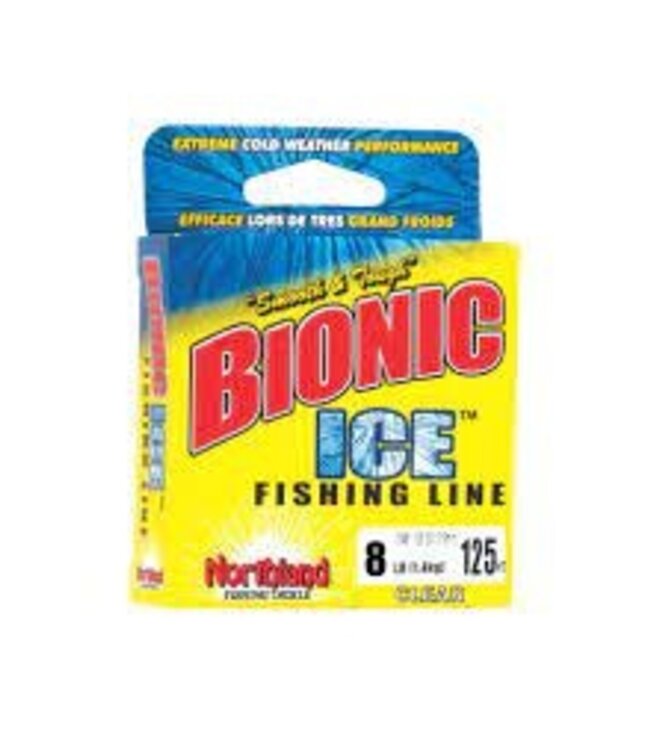NORTHLAND FISHING TACKLE NORTHLAND BIONIC ICE LINE 2 LB 0.005 125/YD CLEAR