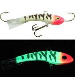 Moonshine Lures Moonshine Glow Bloody Nose Fat Bottom Shiver Minnow #2