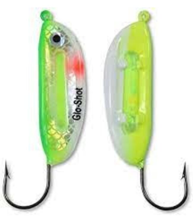 NORTHLAND FISHING TACKLE NORTHLAND  GLO-SHOT JIG - 1/8oz - UV GLO PERCH GSJ3-220