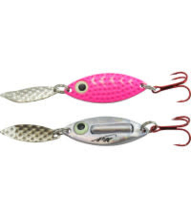PK Lures PK RATTLIN SPOON PINK 1/4OZ