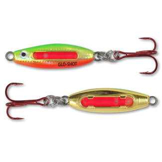 NORTHLAND FISHING TACKLE UV Glo-Shot Fire-Belly Spoon 1/8 oz Golden Perch