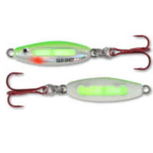 NORTHLAND FISHING TACKLE UV Glo-Shot Fire-Belly Spoon 1/4 oz Super Glo Perch