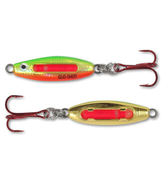 NORTHLAND FISHING TACKLE UV Glo-Shot Fire-Belly Spoon 3/8 oz UV Golden Perch