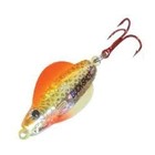 NORTHLAND FISHING TACKLE Buck-Shot Rattle Glider Spoon 3/8 oz Glow Chub