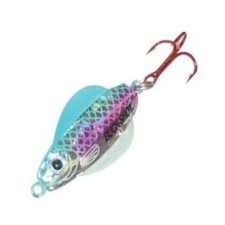 NORTHLAND FISHING TACKLE Buck-Shot Rattle Glider Spoon 3/8 oz Rainbow