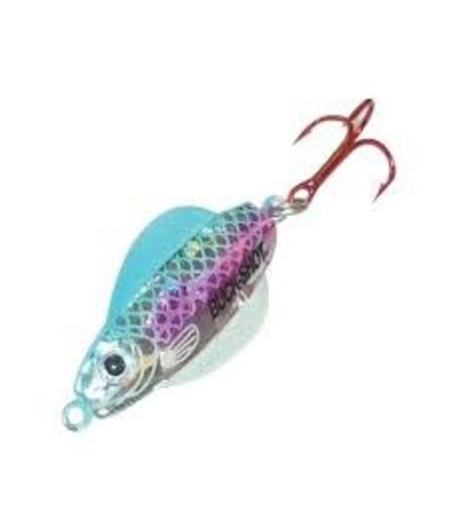 NORTHLAND FISHING TACKLE Buck-Shot Rattle Glider Spoon 3/8 oz Rainbow