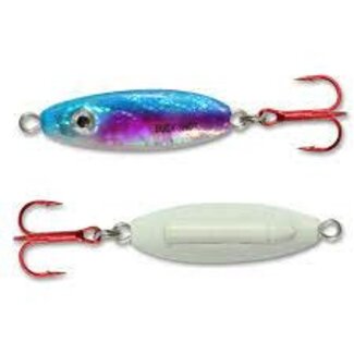 NORTHLAND FISHING TACKLE NORTHLAND BUCK-SHOT RATTLE SPOON 1/4oz SG RAINBOW BRS4-25