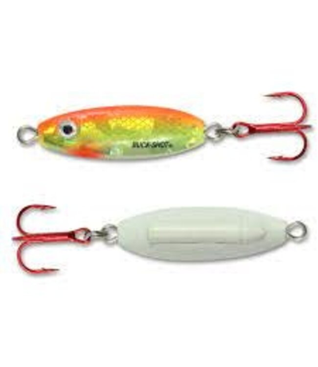NORTHLAND FISHING TACKLE NORTHLAND BUCK-SHOT RATTLE SPOON 1/4oz SG CHUB BRS4-24
